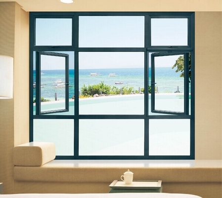 Grey Commercial Casement Windows