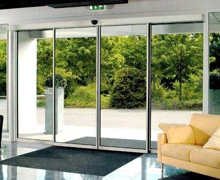 Touch Switch Sliding Automatic Glass Door Seal 10 mm Tempered Glazed