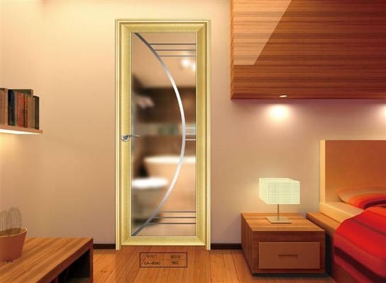 Toilette, porte di alluminio di vetro della cucina/doppie porte di vetro decorative